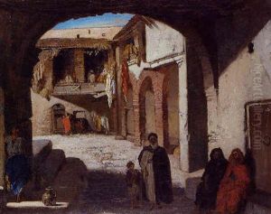 Dans Le Fondouk by Louis Boulanger