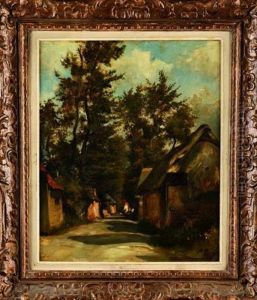 Ruelle De Village Ombragee by Auguste Boulard Jr.