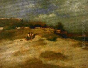 Enfants Dans Les Dunes by Auguste Boulard Jr.