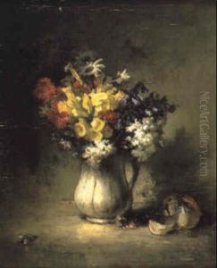 Le Bouquet De Fleurs by Auguste Boulard Jr.