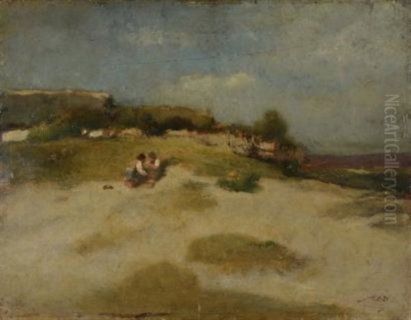 Jeunes Enfants Dans Les Dunes - view 1