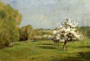 Pommiers En Fleurs by Emile Boulard