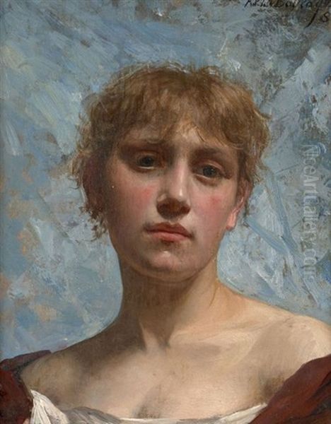 Portrait D'une Jeune Fille En Buste - view 1