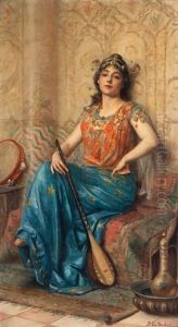 Danseuse Orientale Au Repos by Paul Antoine de la Boulaye