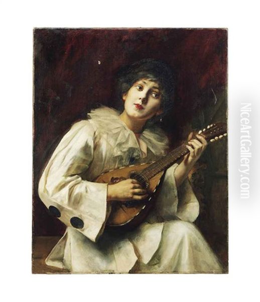 Pierette Playing The Lute - view 1