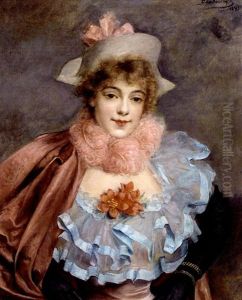 Elegante A La Cape Rose by Paul Antoine de la Boulaye