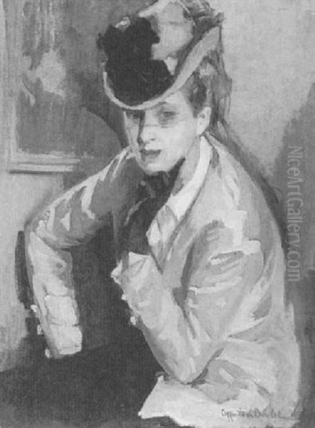 An Elegant Lady In Green - view 1