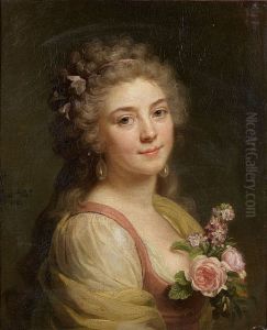 Portrait De Femme Au Corsage Fleuri, Dit Aussi Portrait Presume De Mademoiselle Belier