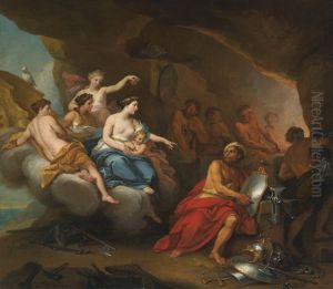 Venus In The Forge Of Vulcan by Louis de, the Younger Boulogne