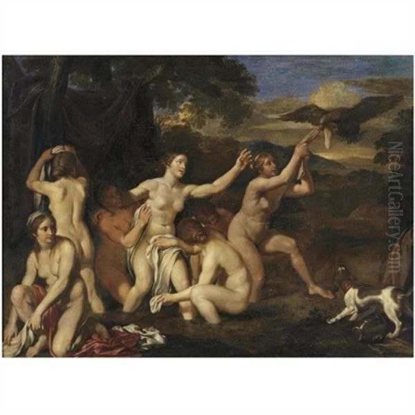 Diana And Nymphs Bathing - view 1