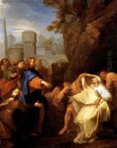 La Resurrection De Lazare by Louis de, the Younger Boulogne