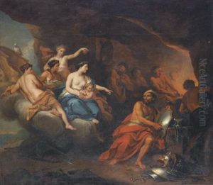 Le Feu Ou Venus Demandant A Vulcuain Des Armes Pour Enee by Louis de, the Younger Boulogne