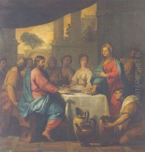 The Marriage At Cana by Louis de, the Younger Boulogne