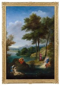 Paysage Avec Pan Et Syrinx by Bon De Boulogne
