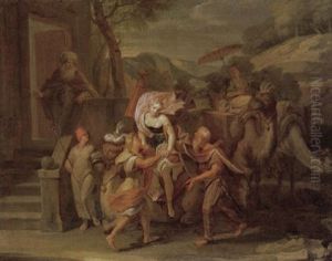 The Arrival Of The Queen Of Sheba by Bon De Boulogne