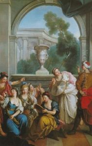 Ulysse Decouvrant Achille Parmi Les Filles De Lycomede