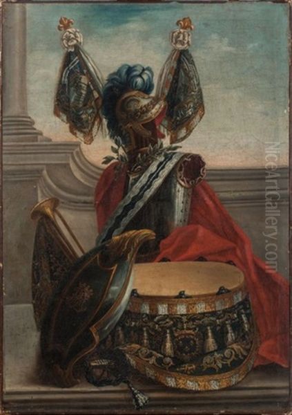 Trophees Aux Armes De Louis De France - view 1