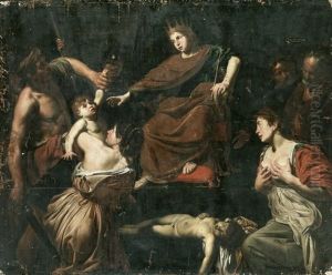 Das Urteil Des Salomon by Valentin De Boulogne