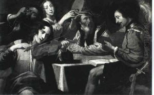 Concert Of Four Musicians With A Man Drinking A Glass Of Wine Concert Of Four Musicians With A Man Drinking A Glass Of Wine