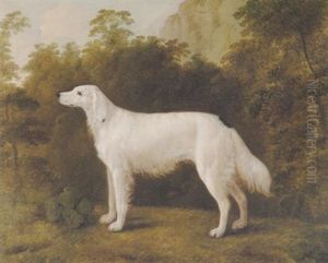 An English Setter In A Landscape by John Boultbee