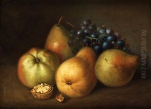 Stilleben Med Applen, Paron, Druvor Och Valnot by Johannes Bouman