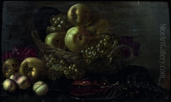 Nature Morte Aux Pommes Et Homard - view 1