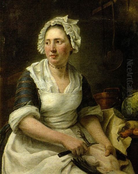 Portrait De Femme Dans Une Cuisine - view 1