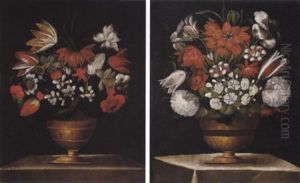 Nature Morte Con Vaso Di Fiori by Auguste Bouquet
