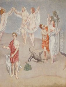 Les Trois Graces by Louis Bouquet