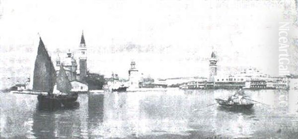 Scene Across The Grand Canal Towards St. Marks - view 1