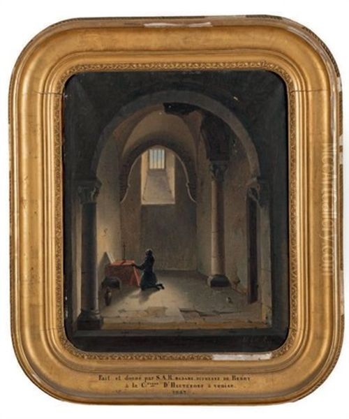 Chevalier Priant Dans Une Chapelle - view 1