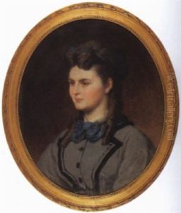 Portrat Einer Jungen Frau by Emile Bourcart