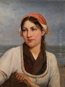 Dziewczyna Nad Morzem by Henri Jacques Bource