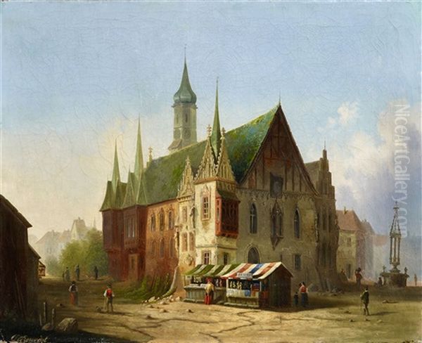 Breslau Town Hall Before 1800 - view 1