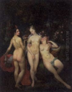 The Three Graces by Jules Joseph Guillaume Bourdet