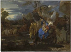 The Flight Into Egypt by Sebastien Bourdon