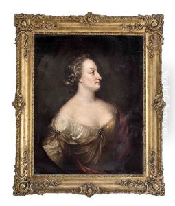 Wohl Bildnis Christina Von Schweden Im Alter Von 25 Jahren by Sebastien Bourdon