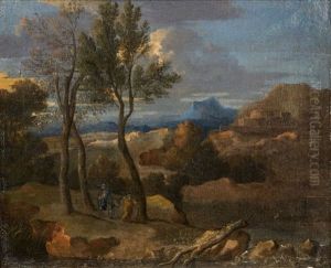 Paysage Avec La Fuite En Egypte by Sebastien Bourdon