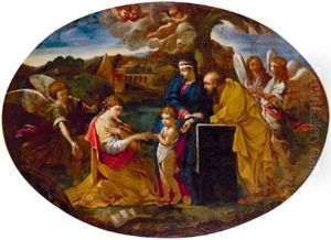 Die Mysthische Vermahlung Der Heiligen Katharina Mit Dem Jesusknaben