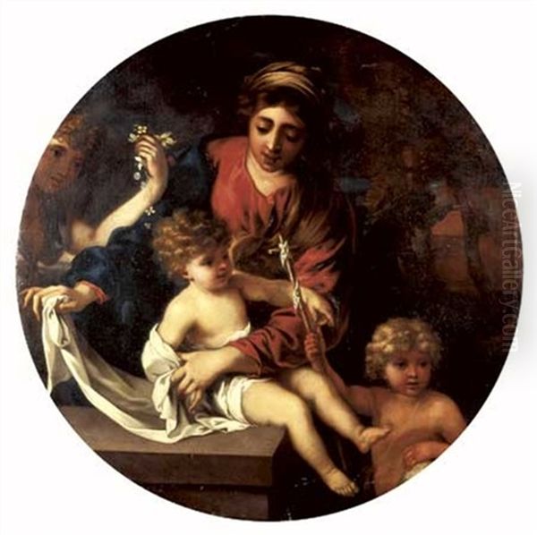 La Vierge A L'enfant Avec Saint Jean-baptiste Et Un Ange - view 1