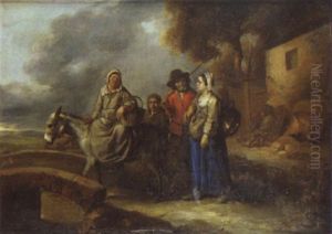 Famille De Paysans Sur La Route Du Marche by Sebastien Bourdon