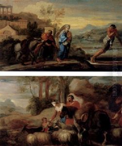 The Flight Into Egypt by Sebastien Bourdon