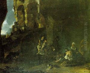 Mendigos Ante El Coliseum
