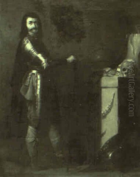 Soldier Poses For His Portrait - view 1