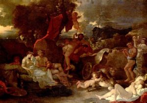 Bacchus Comforting The Abondoned Ariadne by Sebastien Bourdon