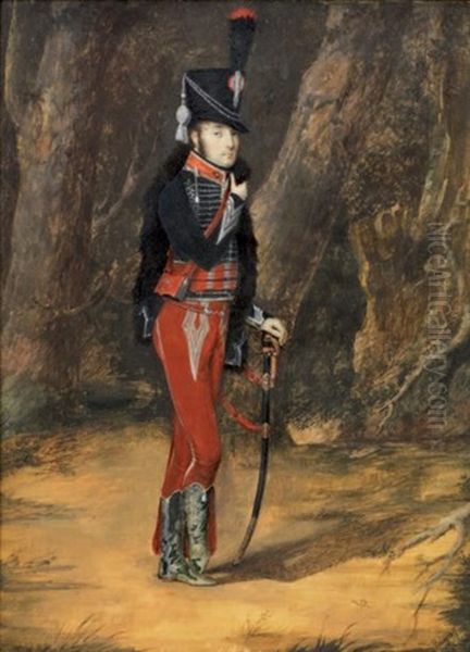 Capitaine De Hussard En Pied - view 1