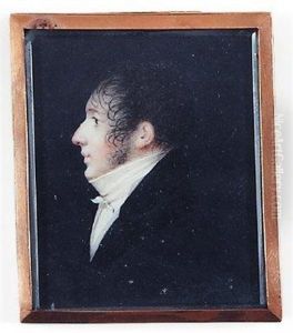 Portrait De Jeune Homme Vers La Gauche by Charles Guillaume Alexandre Bourgeois