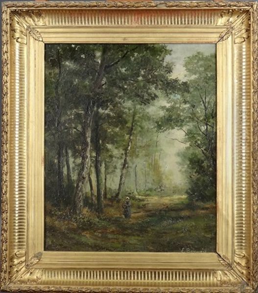 Jeune Femme Dans Les Bois - view 1