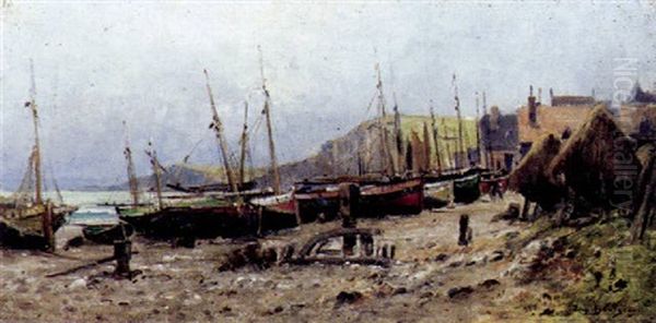 Fischerboote Bei Yport - view 1