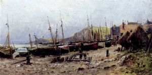 Fischerboote Bei Yport